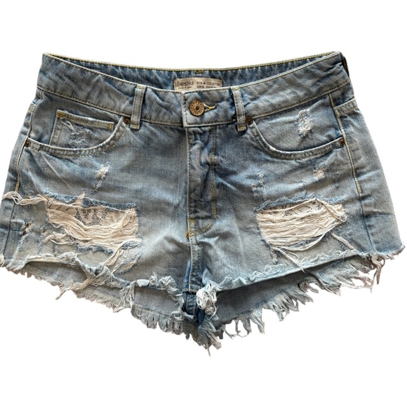 Bershka Pants - Bershka Jean Shorts Size 4 Denim with Lace